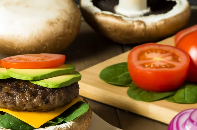 Dive into a juicy, flavorful Keto Portobello Mushroom Burger that packs a punch of flavor without the carbs. This burger uses large portobello mushrooms as buns, a fantastic way to indulge guilt-free.
